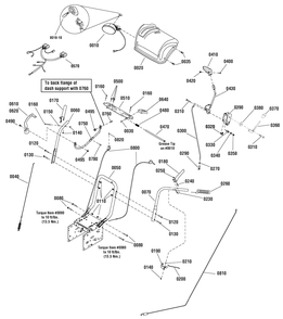 Handles And Controls Group Diagram and Parts List for 1695861-18-2829-31 2010 Briggs and Stratton Snow Blower